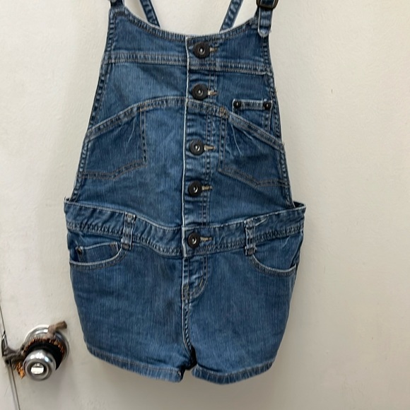 ZD Premium  Jean Shorts Overalls Size 1 - Picture 3 of 14